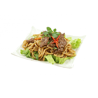 803 Nouilles udon  sautees au boeuf